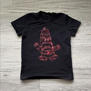 Black Kids Short Sleeve Tee - Anger from Inside Out